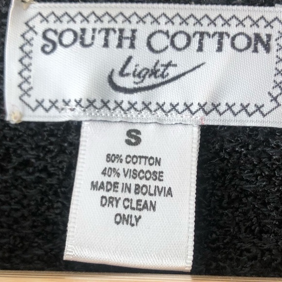 80s Vintage South Cotton Colorful Geo Dopamine Statement Cardigan Sweater Sz S - Picture 11 of 13